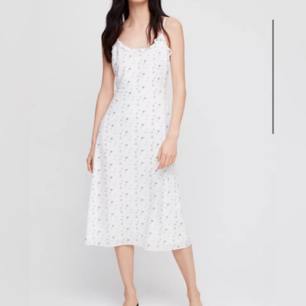 Aritzia Wilfred Philomène Dress in white floral